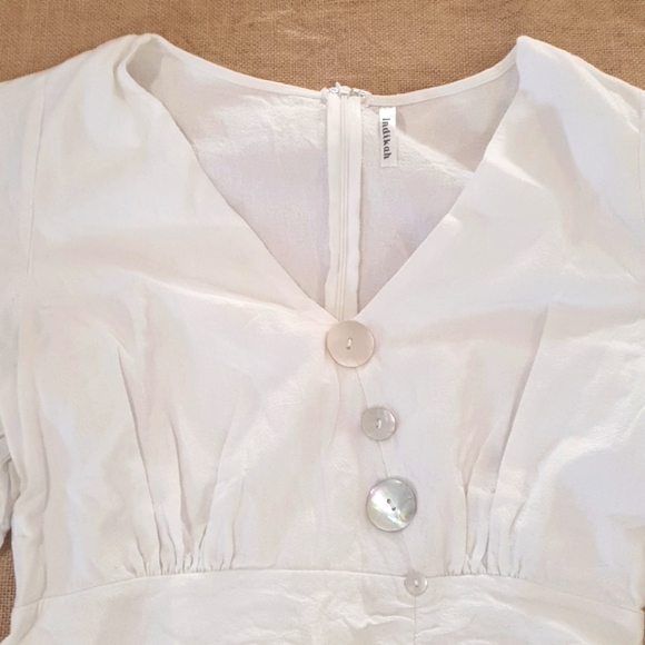 Size 12 Indikah white summer dress - Picture 2 of 5
